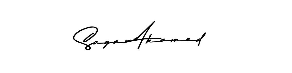 You should practise on your own different ways (Asem Kandis PERSONAL USE) to write your name (Sagar Ahamed) in signature. don't let someone else do it for you. Sagar Ahamed signature style 9 images and pictures png