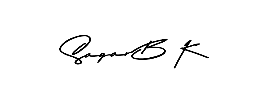 Sagar B K stylish signature style. Best Handwritten Sign (Asem Kandis PERSONAL USE) for my name. Handwritten Signature Collection Ideas for my name Sagar B K. Sagar B K signature style 9 images and pictures png