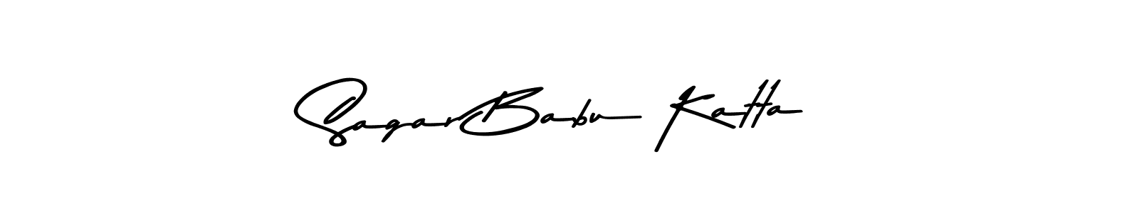 Make a beautiful signature design for name Sagar Babu Katta. With this signature (Asem Kandis PERSONAL USE) style, you can create a handwritten signature for free. Sagar Babu Katta signature style 9 images and pictures png
