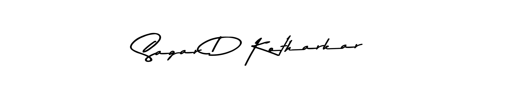 How to make Sagar D Kotharkar signature? Asem Kandis PERSONAL USE is a professional autograph style. Create handwritten signature for Sagar D Kotharkar name. Sagar D Kotharkar signature style 9 images and pictures png