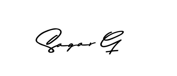 if you are searching for the best signature style for your name Sagar G. so please give up your signature search. here we have designed multiple signature styles  using Asem Kandis PERSONAL USE. Sagar G signature style 9 images and pictures png