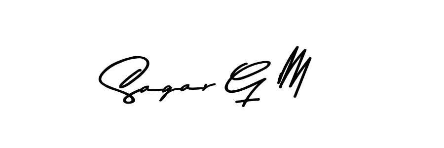 Similarly Asem Kandis PERSONAL USE is the best handwritten signature design. Signature creator online .You can use it as an online autograph creator for name Sagar G M. Sagar G M signature style 9 images and pictures png