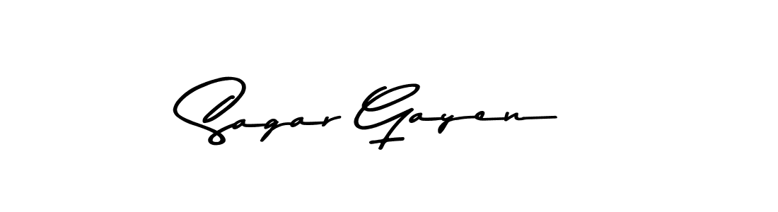 Sagar Gayen stylish signature style. Best Handwritten Sign (Asem Kandis PERSONAL USE) for my name. Handwritten Signature Collection Ideas for my name Sagar Gayen. Sagar Gayen signature style 9 images and pictures png