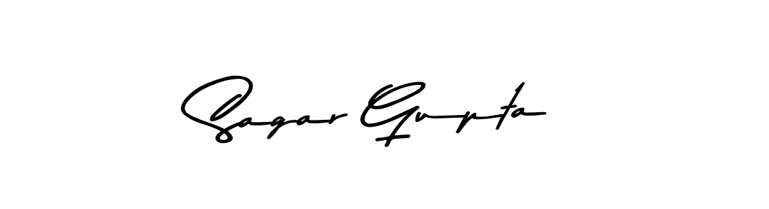 Make a beautiful signature design for name Sagar Gupta. With this signature (Asem Kandis PERSONAL USE) style, you can create a handwritten signature for free. Sagar Gupta signature style 9 images and pictures png