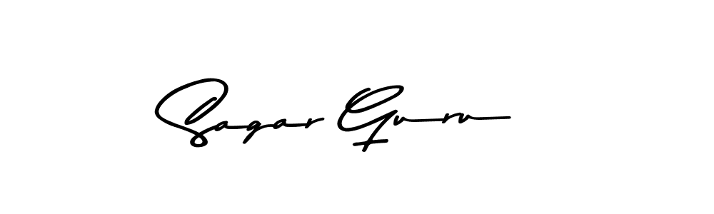 Design your own signature with our free online signature maker. With this signature software, you can create a handwritten (Asem Kandis PERSONAL USE) signature for name Sagar Guru. Sagar Guru signature style 9 images and pictures png