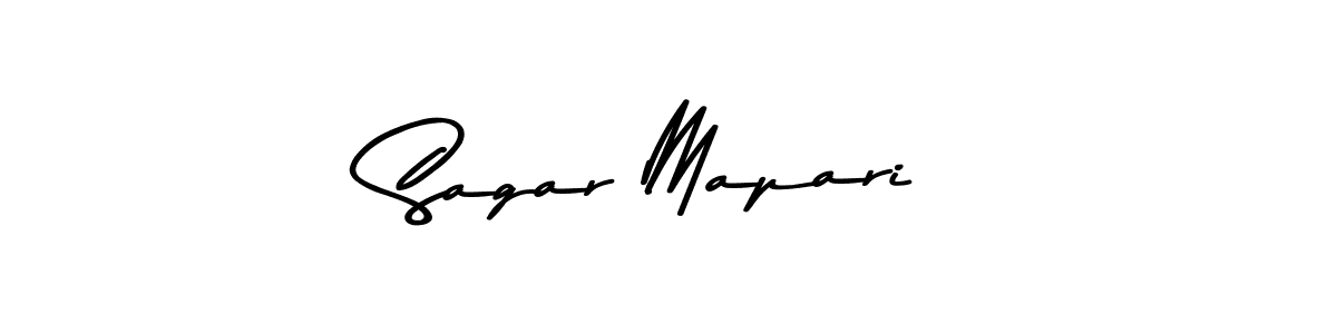 The best way (Asem Kandis PERSONAL USE) to make a short signature is to pick only two or three words in your name. The name Sagar Mapari include a total of six letters. For converting this name. Sagar Mapari signature style 9 images and pictures png
