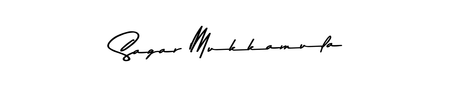 Create a beautiful signature design for name Sagar Mukkamula. With this signature (Asem Kandis PERSONAL USE) fonts, you can make a handwritten signature for free. Sagar Mukkamula signature style 9 images and pictures png