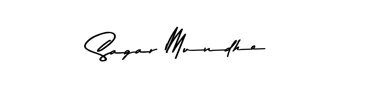 Create a beautiful signature design for name Sagar Mundhe. With this signature (Asem Kandis PERSONAL USE) fonts, you can make a handwritten signature for free. Sagar Mundhe signature style 9 images and pictures png