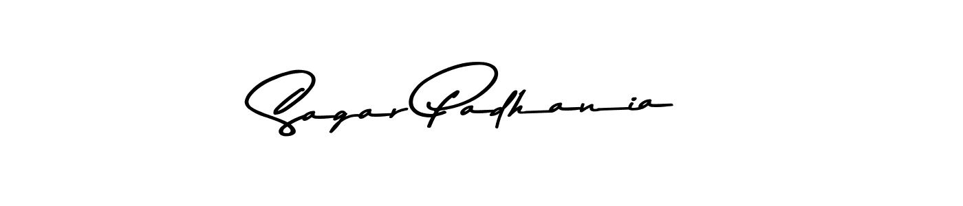 Here are the top 10 professional signature styles for the name Sagar Padhania. These are the best autograph styles you can use for your name. Sagar Padhania signature style 9 images and pictures png
