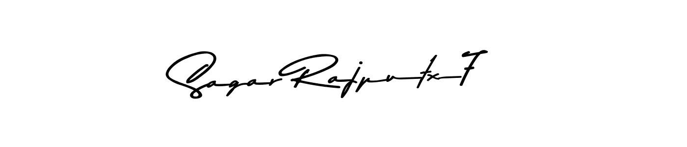 The best way (Asem Kandis PERSONAL USE) to make a short signature is to pick only two or three words in your name. The name Sagar Rajputx7 include a total of six letters. For converting this name. Sagar Rajputx7 signature style 9 images and pictures png