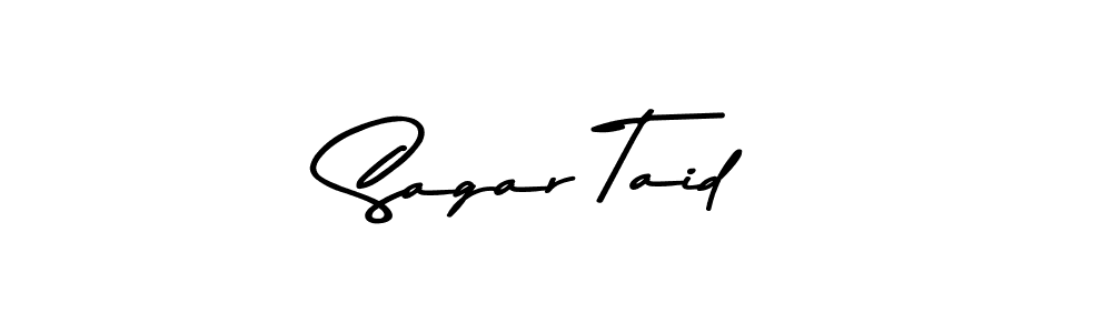 Make a beautiful signature design for name Sagar Taid. With this signature (Asem Kandis PERSONAL USE) style, you can create a handwritten signature for free. Sagar Taid signature style 9 images and pictures png