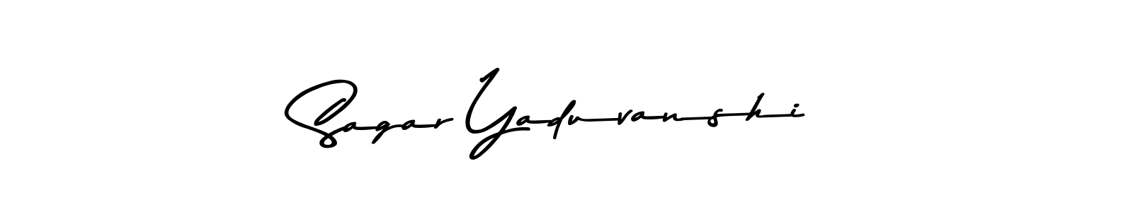 Create a beautiful signature design for name Sagar Yaduvanshi. With this signature (Asem Kandis PERSONAL USE) fonts, you can make a handwritten signature for free. Sagar Yaduvanshi signature style 9 images and pictures png