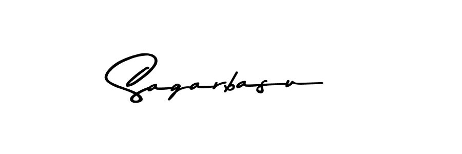 How to make Sagarbasu name signature. Use Asem Kandis PERSONAL USE style for creating short signs online. This is the latest handwritten sign. Sagarbasu signature style 9 images and pictures png