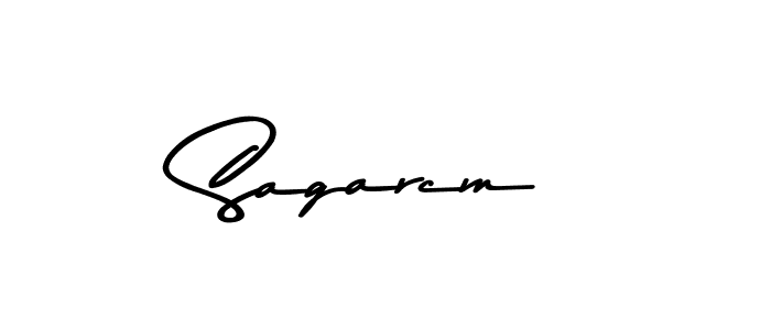 Similarly Asem Kandis PERSONAL USE is the best handwritten signature design. Signature creator online .You can use it as an online autograph creator for name Sagarcm. Sagarcm signature style 9 images and pictures png