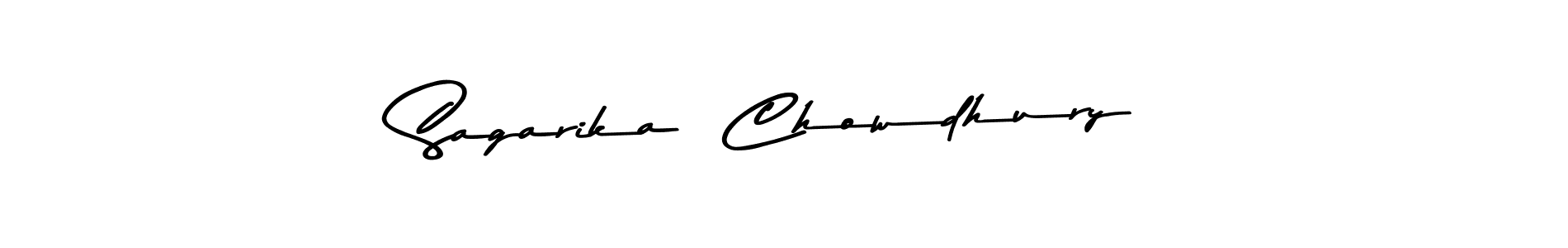 The best way (Asem Kandis PERSONAL USE) to make a short signature is to pick only two or three words in your name. The name Sagarika  Chowdhury include a total of six letters. For converting this name. Sagarika  Chowdhury signature style 9 images and pictures png