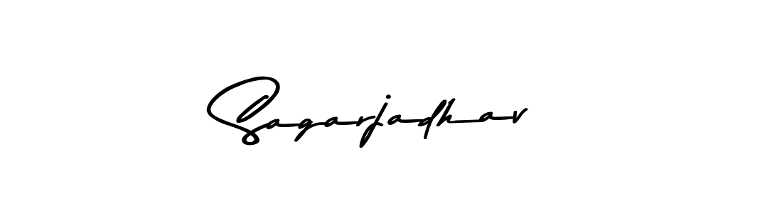 Make a beautiful signature design for name Sagarjadhav. With this signature (Asem Kandis PERSONAL USE) style, you can create a handwritten signature for free. Sagarjadhav signature style 9 images and pictures png