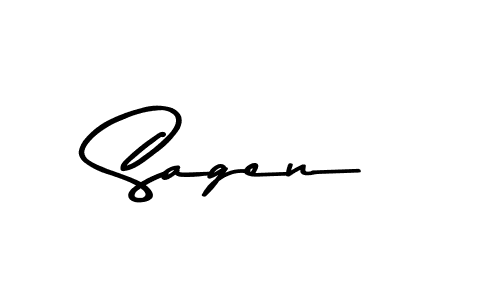 Make a beautiful signature design for name Sagen. Use this online signature maker to create a handwritten signature for free. Sagen signature style 9 images and pictures png