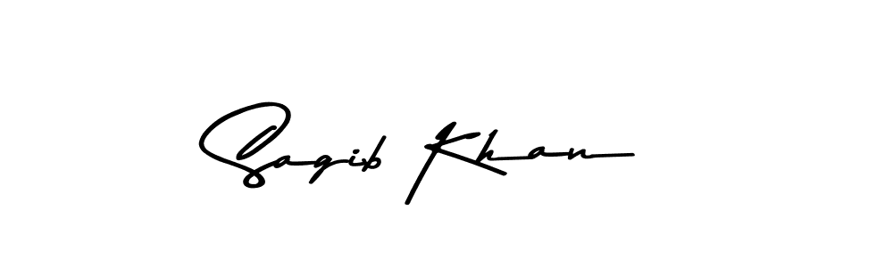 Design your own signature with our free online signature maker. With this signature software, you can create a handwritten (Asem Kandis PERSONAL USE) signature for name Sagib Khan. Sagib Khan signature style 9 images and pictures png