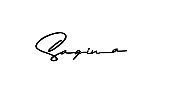 How to make Sagina name signature. Use Asem Kandis PERSONAL USE style for creating short signs online. This is the latest handwritten sign. Sagina signature style 9 images and pictures png