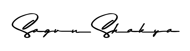 A timeless handwritten aesthetic for Sagun Shakya. The Asem Kandis PERSONAL USE font gives your signature a handcrafted feel with natural curves. Sagun Shakya signature style 9 images and pictures png