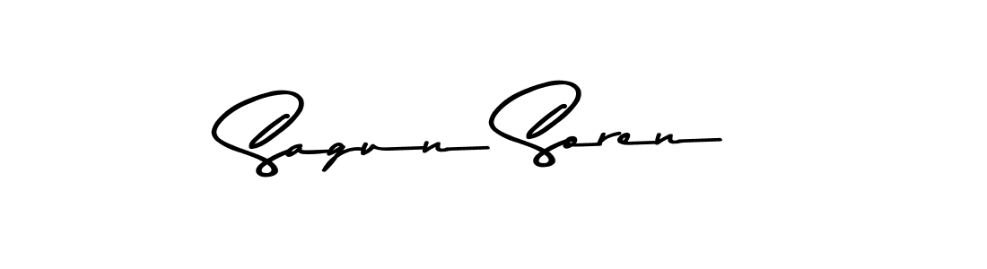 Sagun Soren stylish signature style. Best Handwritten Sign (Asem Kandis PERSONAL USE) for my name. Handwritten Signature Collection Ideas for my name Sagun Soren. Sagun Soren signature style 9 images and pictures png