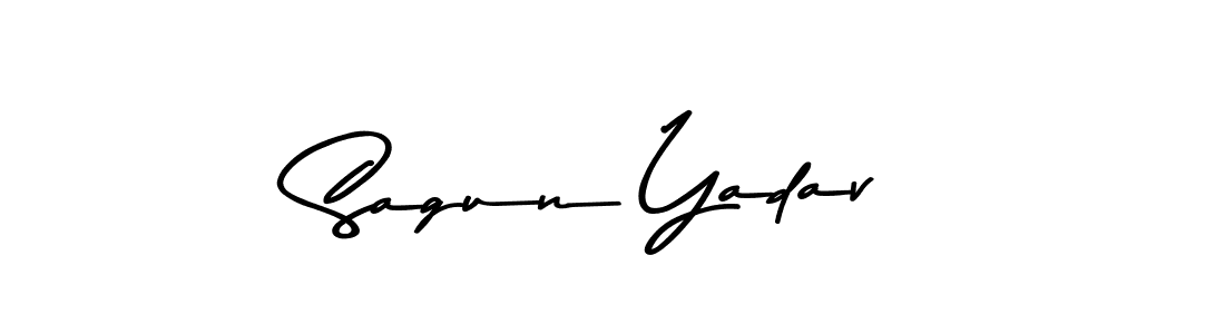 Sagun Yadav stylish signature style. Best Handwritten Sign (Asem Kandis PERSONAL USE) for my name. Handwritten Signature Collection Ideas for my name Sagun Yadav. Sagun Yadav signature style 9 images and pictures png