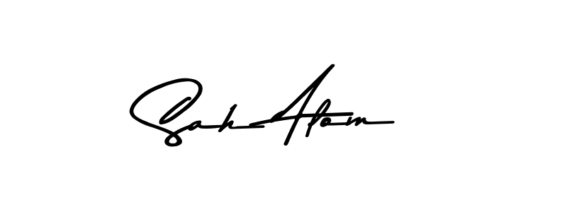 Once you've used our free online signature maker to create your best signature Asem Kandis PERSONAL USE style, it's time to enjoy all of the benefits that Sah Alom name signing documents. Sah Alom signature style 9 images and pictures png