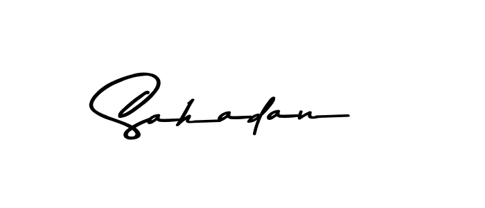 Design your own signature with our free online signature maker. With this signature software, you can create a handwritten (Asem Kandis PERSONAL USE) signature for name Sahadan. Sahadan signature style 9 images and pictures png