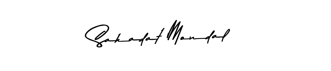 Use a signature maker to create a handwritten signature online. With this signature software, you can design (Asem Kandis PERSONAL USE) your own signature for name Sahadat Mondal. Sahadat Mondal signature style 9 images and pictures png