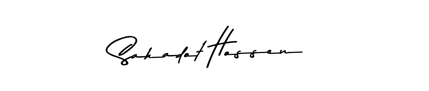 Make a beautiful signature design for name Sahadot Hossen. Use this online signature maker to create a handwritten signature for free. Sahadot Hossen signature style 9 images and pictures png