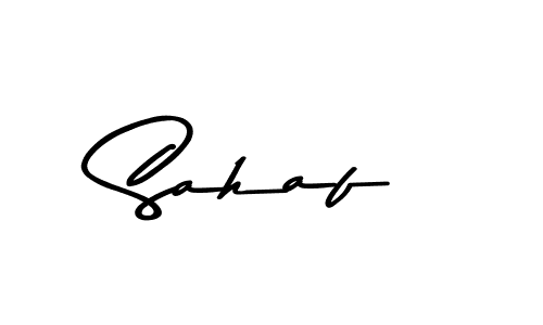 Create a beautiful signature design for name Sahaf. With this signature (Asem Kandis PERSONAL USE) fonts, you can make a handwritten signature for free. Sahaf signature style 9 images and pictures png