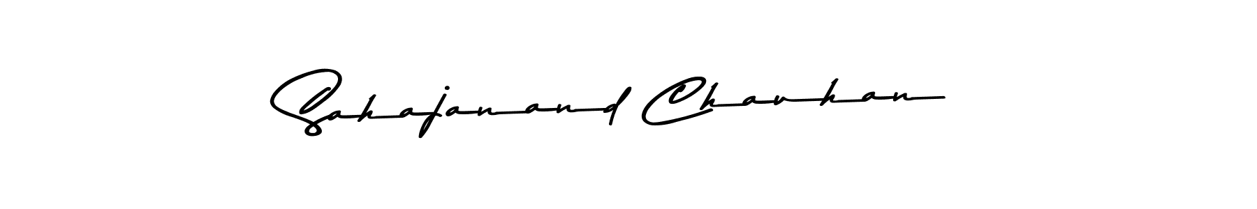 Make a beautiful signature design for name Sahajanand Chauhan. With this signature (Asem Kandis PERSONAL USE) style, you can create a handwritten signature for free. Sahajanand Chauhan signature style 9 images and pictures png