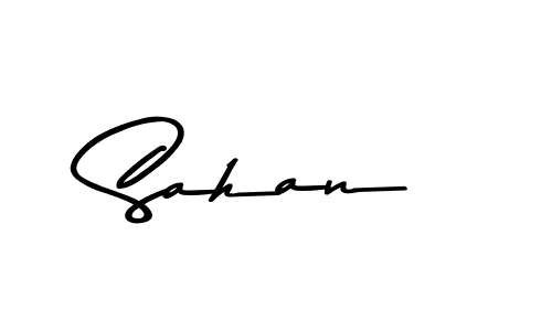 How to make Sahan name signature. Use Asem Kandis PERSONAL USE style for creating short signs online. This is the latest handwritten sign. Sahan signature style 9 images and pictures png