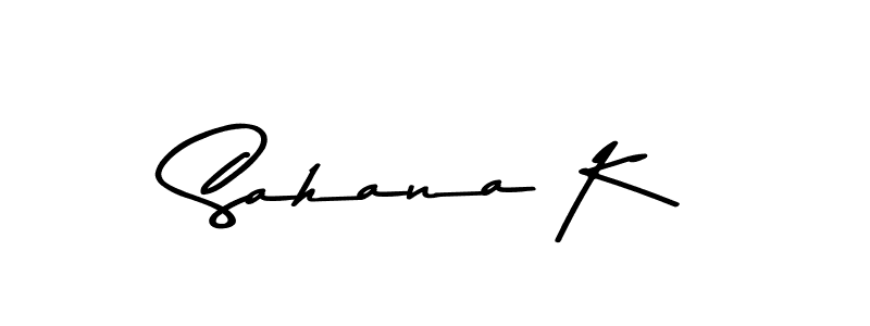 Use a signature maker to create a handwritten signature online. With this signature software, you can design (Asem Kandis PERSONAL USE) your own signature for name Sahana K. Sahana K signature style 9 images and pictures png