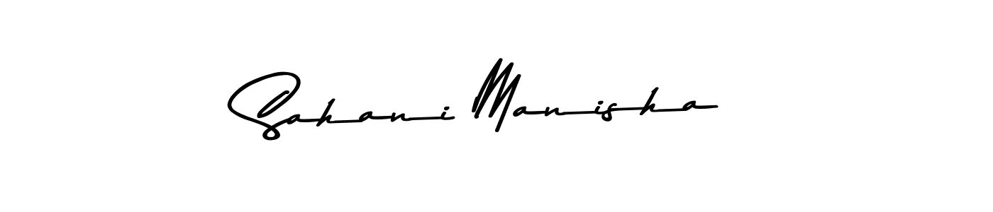 Design your own signature with our free online signature maker. With this signature software, you can create a handwritten (Asem Kandis PERSONAL USE) signature for name Sahani Manisha. Sahani Manisha signature style 9 images and pictures png