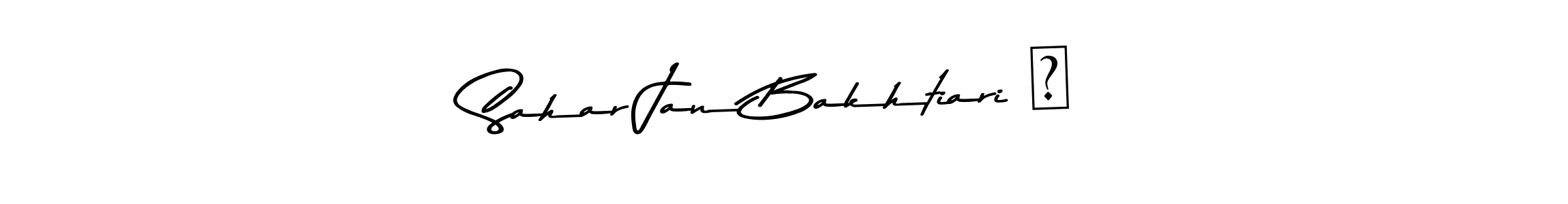 Use a signature maker to create a handwritten signature online. With this signature software, you can design (Asem Kandis PERSONAL USE) your own signature for name Sahar Jan Bakhtiari ❤. Sahar Jan Bakhtiari ❤ signature style 9 images and pictures png