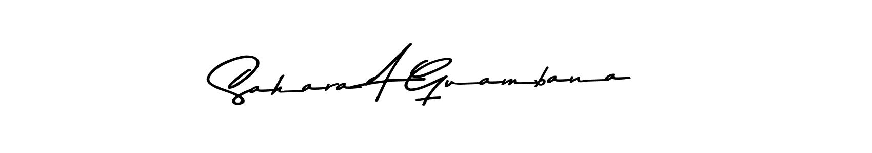 Also we have Sahara A Guambana name is the best signature style. Create professional handwritten signature collection using Asem Kandis PERSONAL USE autograph style. Sahara A Guambana signature style 9 images and pictures png