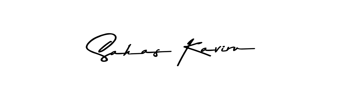 How to make Sahas Kaviru signature? Asem Kandis PERSONAL USE is a professional autograph style. Create handwritten signature for Sahas Kaviru name. Sahas Kaviru signature style 9 images and pictures png