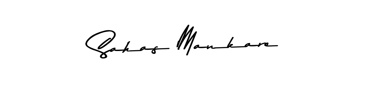 Also You can easily find your signature by using the search form. We will create Sahas Mankare name handwritten signature images for you free of cost using Asem Kandis PERSONAL USE sign style. Sahas Mankare signature style 9 images and pictures png