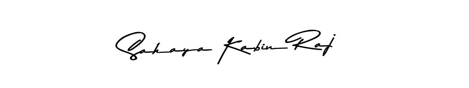 Use a signature maker to create a handwritten signature online. With this signature software, you can design (Asem Kandis PERSONAL USE) your own signature for name Sahaya Kabin Raj. Sahaya Kabin Raj signature style 9 images and pictures png