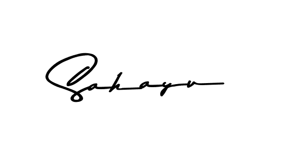 Sahayu stylish signature style. Best Handwritten Sign (Asem Kandis PERSONAL USE) for my name. Handwritten Signature Collection Ideas for my name Sahayu. Sahayu signature style 9 images and pictures png