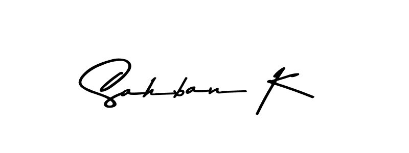 How to Draw Sahban K signature style? Asem Kandis PERSONAL USE is a latest design signature styles for name Sahban K. Sahban K signature style 9 images and pictures png