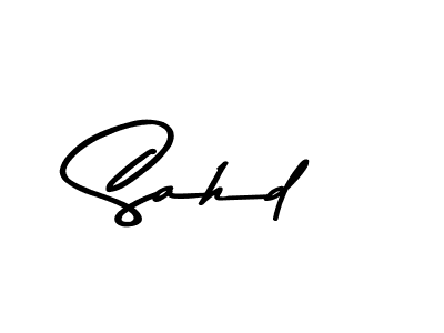 Make a beautiful signature design for name Sahd. With this signature (Asem Kandis PERSONAL USE) style, you can create a handwritten signature for free. Sahd signature style 9 images and pictures png
