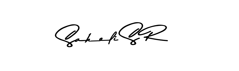 Design your own signature with our free online signature maker. With this signature software, you can create a handwritten (Asem Kandis PERSONAL USE) signature for name Saheli S R. Saheli S R signature style 9 images and pictures png