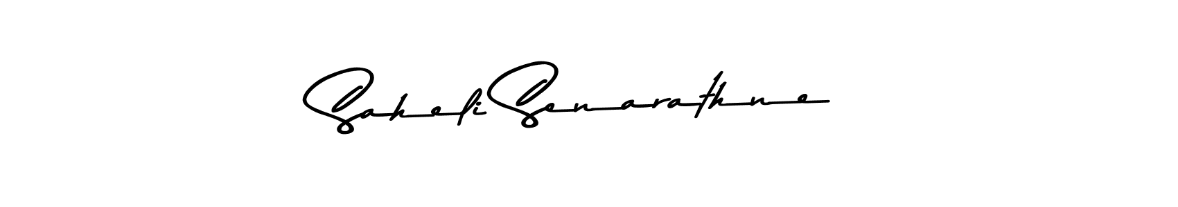 Create a beautiful signature design for name Saheli Senarathne. With this signature (Asem Kandis PERSONAL USE) fonts, you can make a handwritten signature for free. Saheli Senarathne signature style 9 images and pictures png