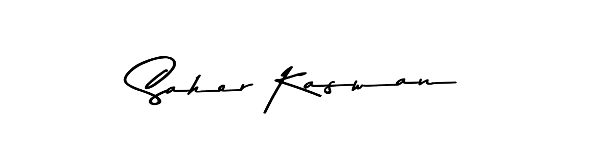 Here are the top 10 professional signature styles for the name Saher Kaswan. These are the best autograph styles you can use for your name. Saher Kaswan signature style 9 images and pictures png
