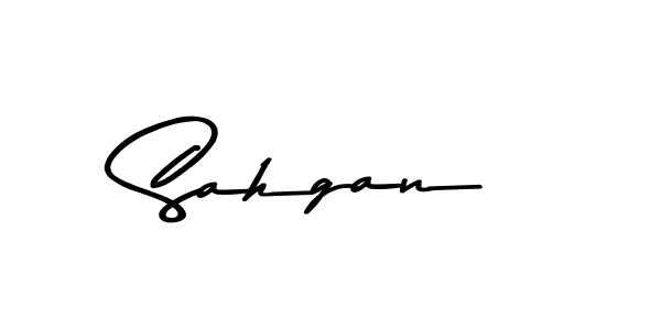 Design your own signature with our free online signature maker. With this signature software, you can create a handwritten (Asem Kandis PERSONAL USE) signature for name Sahgan. Sahgan signature style 9 images and pictures png