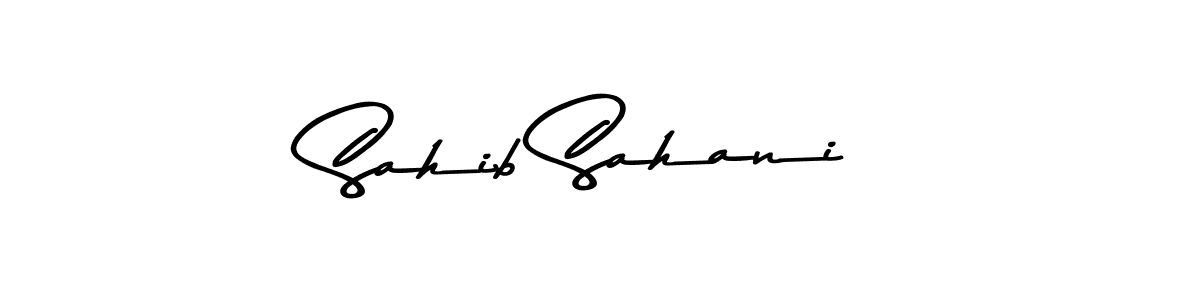 Sahib Sahani stylish signature style. Best Handwritten Sign (Asem Kandis PERSONAL USE) for my name. Handwritten Signature Collection Ideas for my name Sahib Sahani. Sahib Sahani signature style 9 images and pictures png