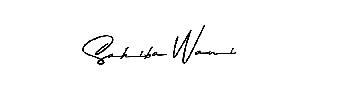 Make a beautiful signature design for name Sahiba Wani. With this signature (Asem Kandis PERSONAL USE) style, you can create a handwritten signature for free. Sahiba Wani signature style 9 images and pictures png
