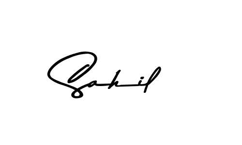 Create a beautiful signature design for name Sahil. With this signature (Asem Kandis PERSONAL USE) fonts, you can make a handwritten signature for free. Sahil signature style 9 images and pictures png